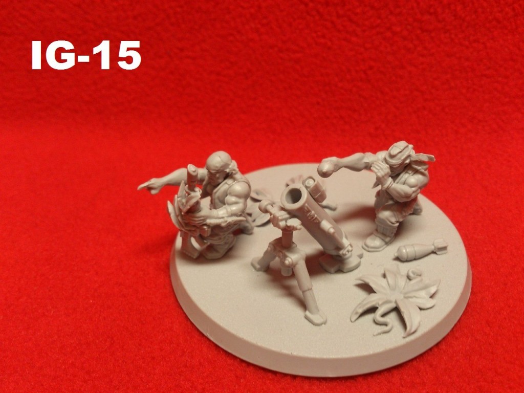 Imperial Guard Catachan Heavy Weapon Squad Lascannon Autocannon Heavy Bolter Missile Launcher Mortar