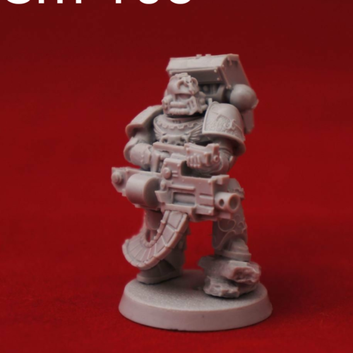 Minotaur Space Marine with Heavy Bolter