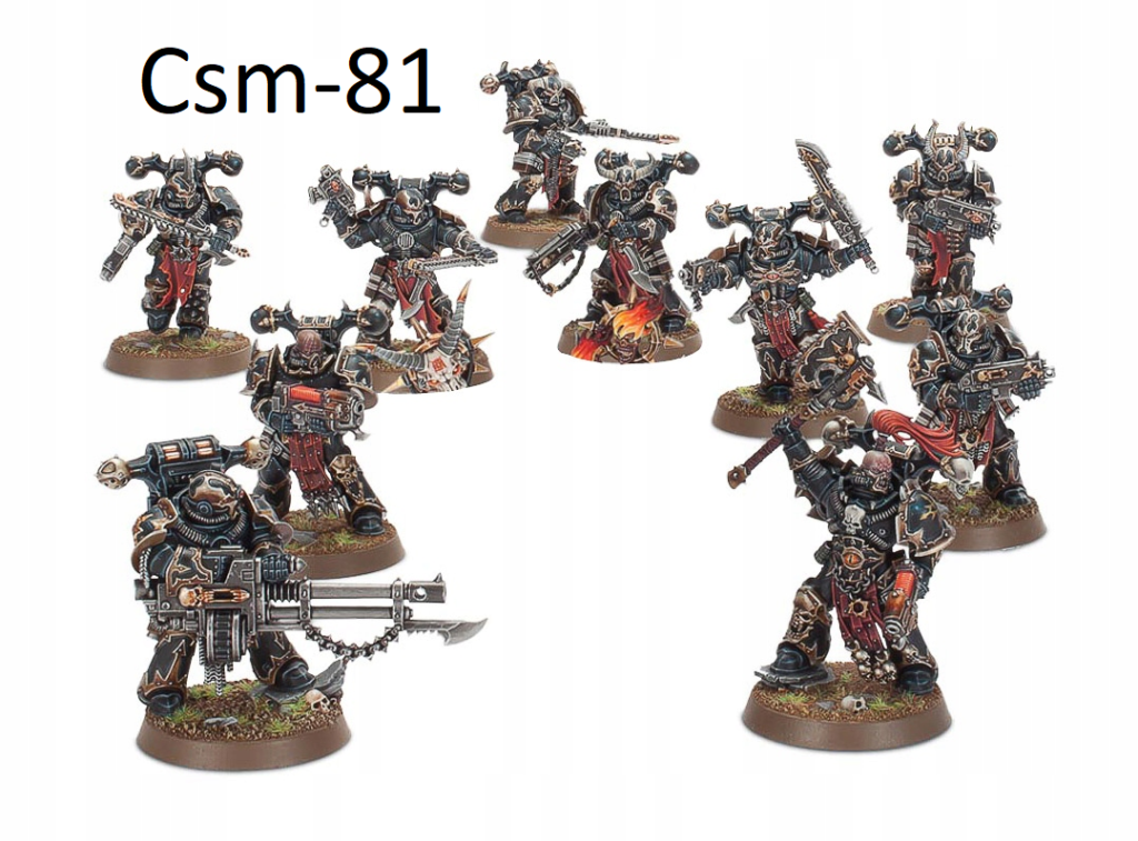 Chaos Space Marines 10 units (start collecting)